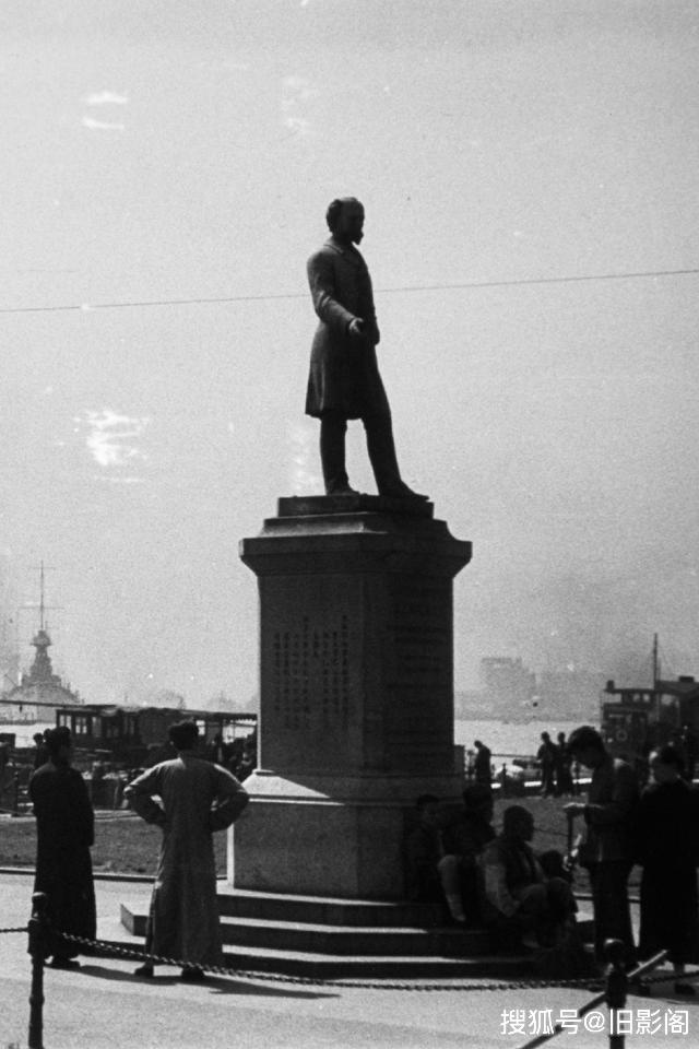 上海街景1934年，竣工前的百老汇