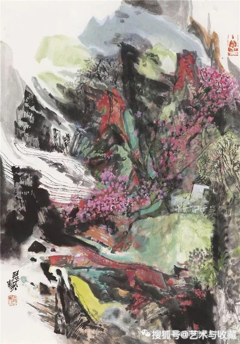 刘春晓《陕北黎明》96x97cm 2017年