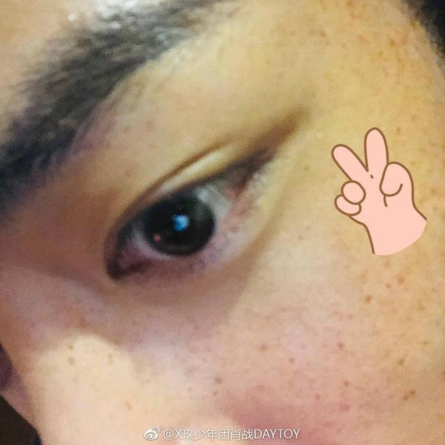 瑞凤眼的瞳孔大约有三分之一是被上眼皮盖住的样子,眼尾和桃花眼一样