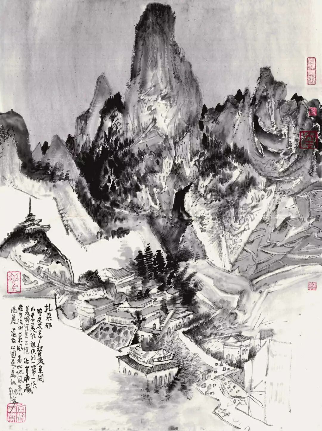 闻天下——画家常朝晖绘画作品赏析_山水画