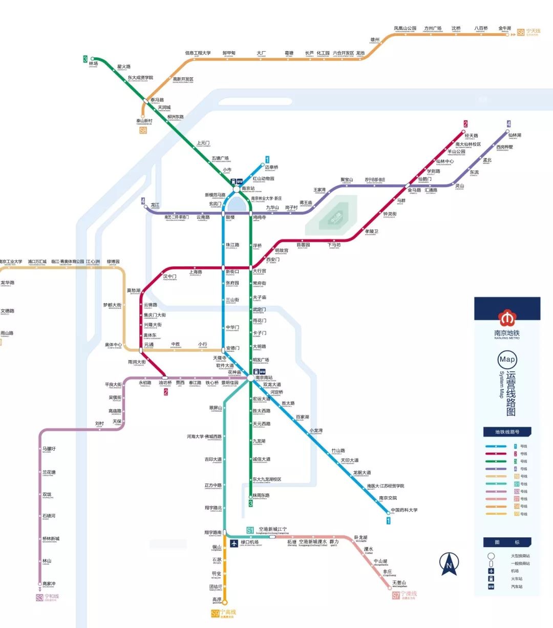 南京地铁三号线线路图→ ←南京地铁线路图