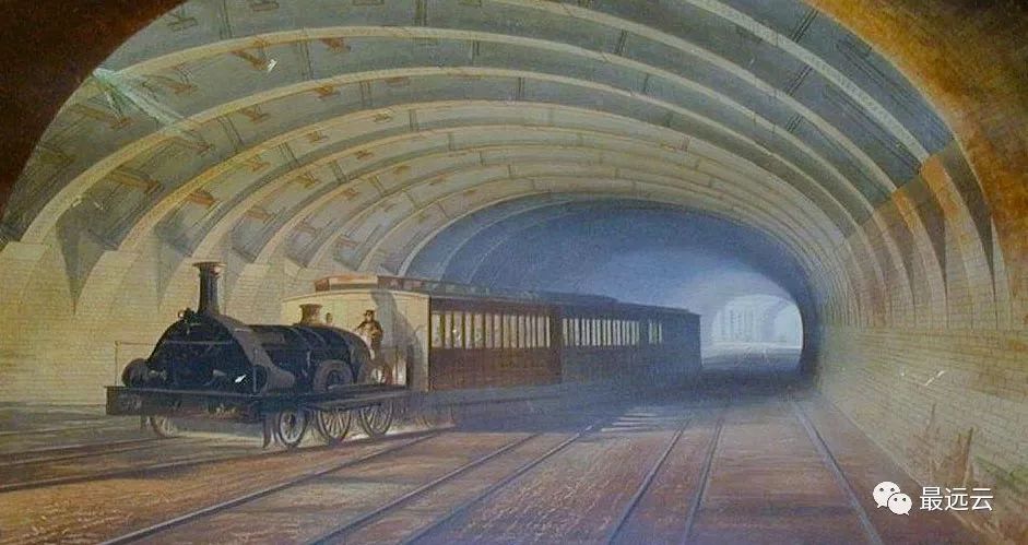 世界上第一条地铁建成于1863年的伦敦,由蒸汽发动机作为动力牵引的