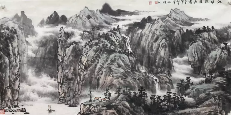 中国画名家画家孙延祥山水画欣赏