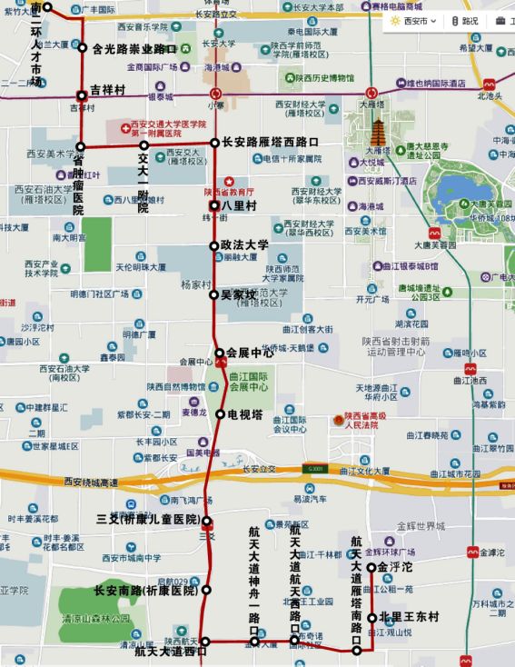 重磅西安公交新开136路调整604路631路内附线路图