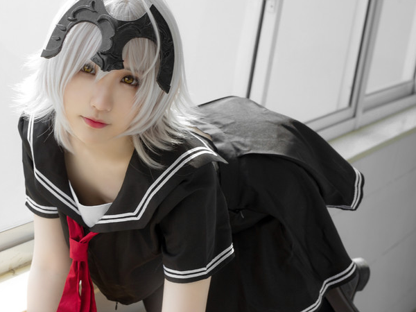 《fgo》黑贞校服cos:主人,你要如何疼爱你的黑贞呢?