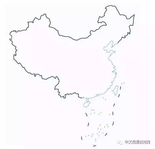 中国地图简化轮廓_中国地图简化版