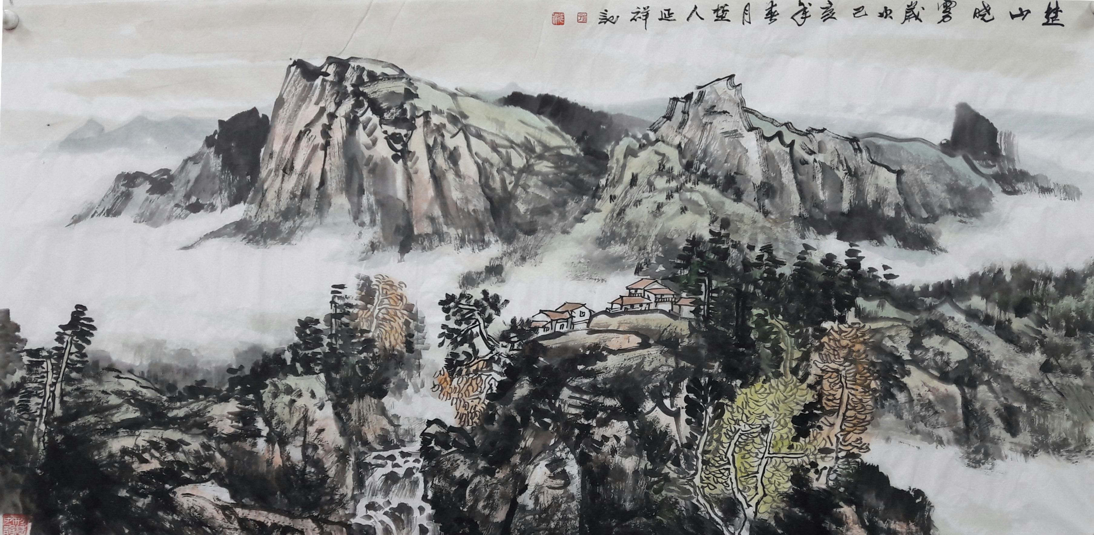 三峡新颜(500cm x 240cm) 人民大会堂收藏返回搜狐,查看更多