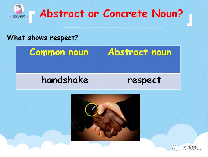 樱桃老师"趣味语法课"— abstract & concrete nouns
