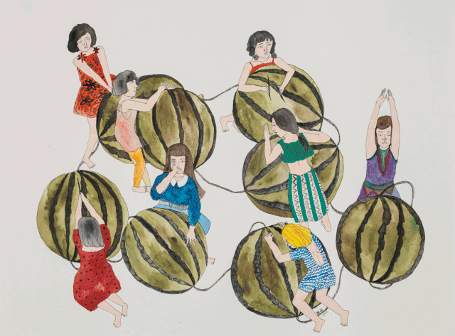 liao chens watercolour paintings tell a girls story through