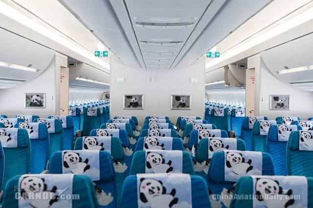 川航熊猫彩绘a350飞机首飞伊斯坦布尔