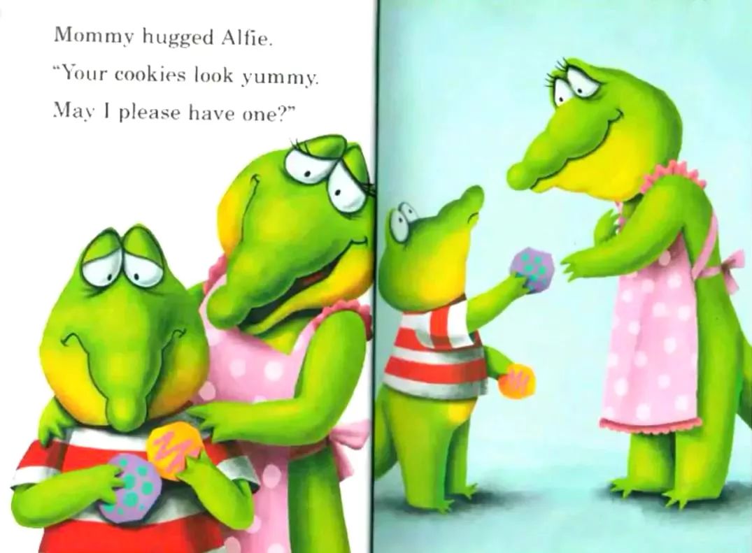 mommy hugged alfie.