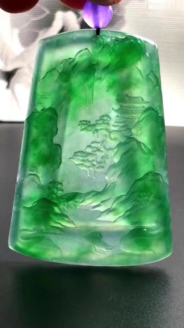 翡翠山水牌,那些不曾被污染过的中国风景,值得拥有