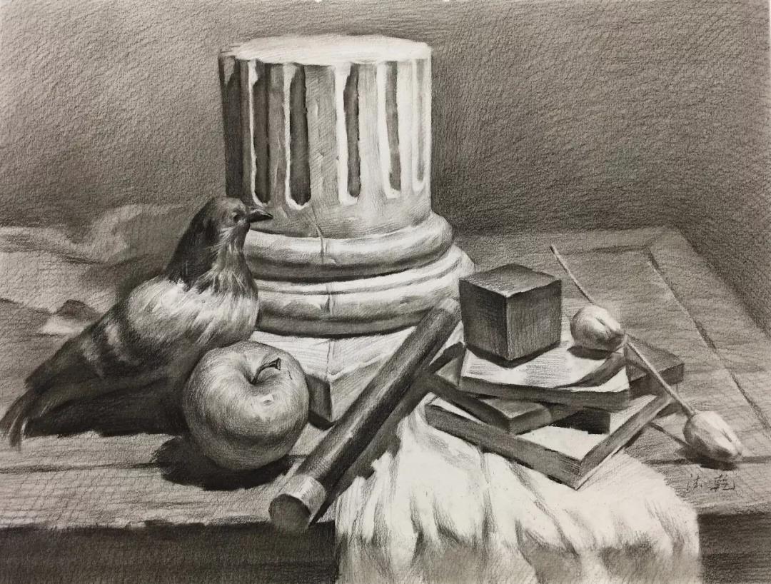 将军画室-美术初学素描步骤,hb-6b不同铅笔用法详解!