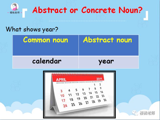 樱桃老师"趣味语法课"— abstract & concrete nouns