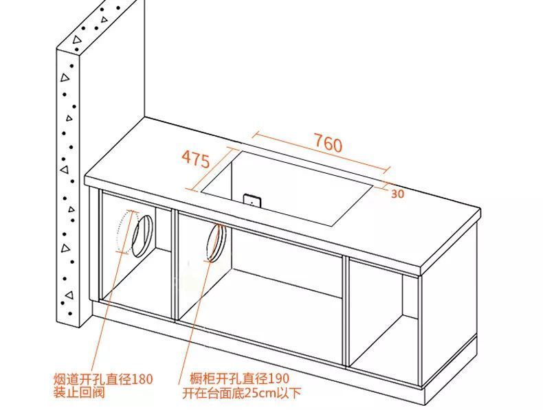 实际上集成灶紧贴着烟道安装,虽然稍微麻烦一些,但也能实现.