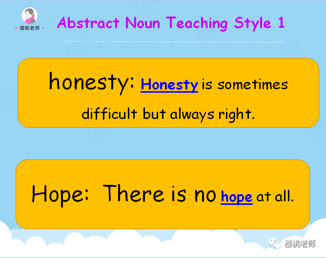 樱桃老师"趣味语法课"— abstract & concrete nouns
