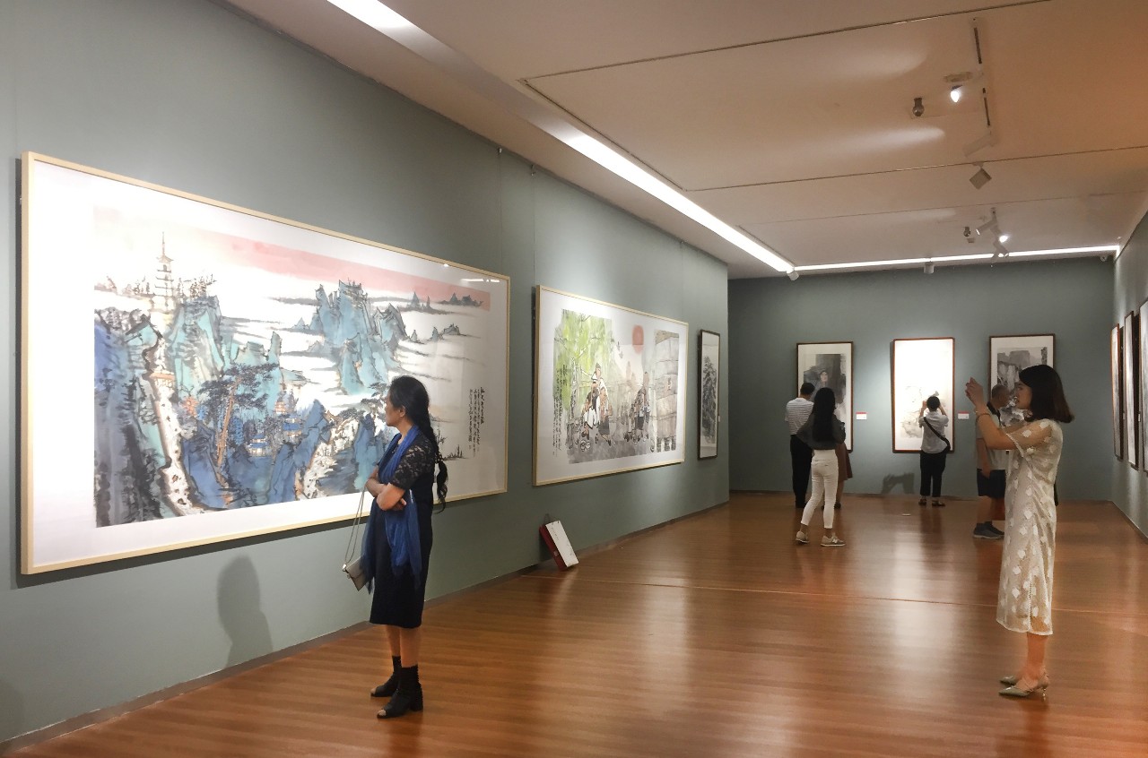 中华人民共和国建国七十周年暨荣宝斋画院建院十五周年邀请展隆重开展