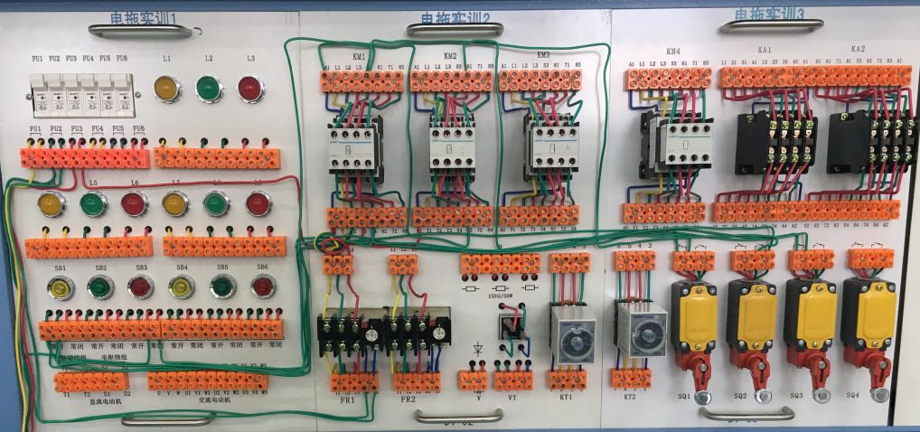 高训工控专业课堂第三十四期工作台自动往返行程控制线路