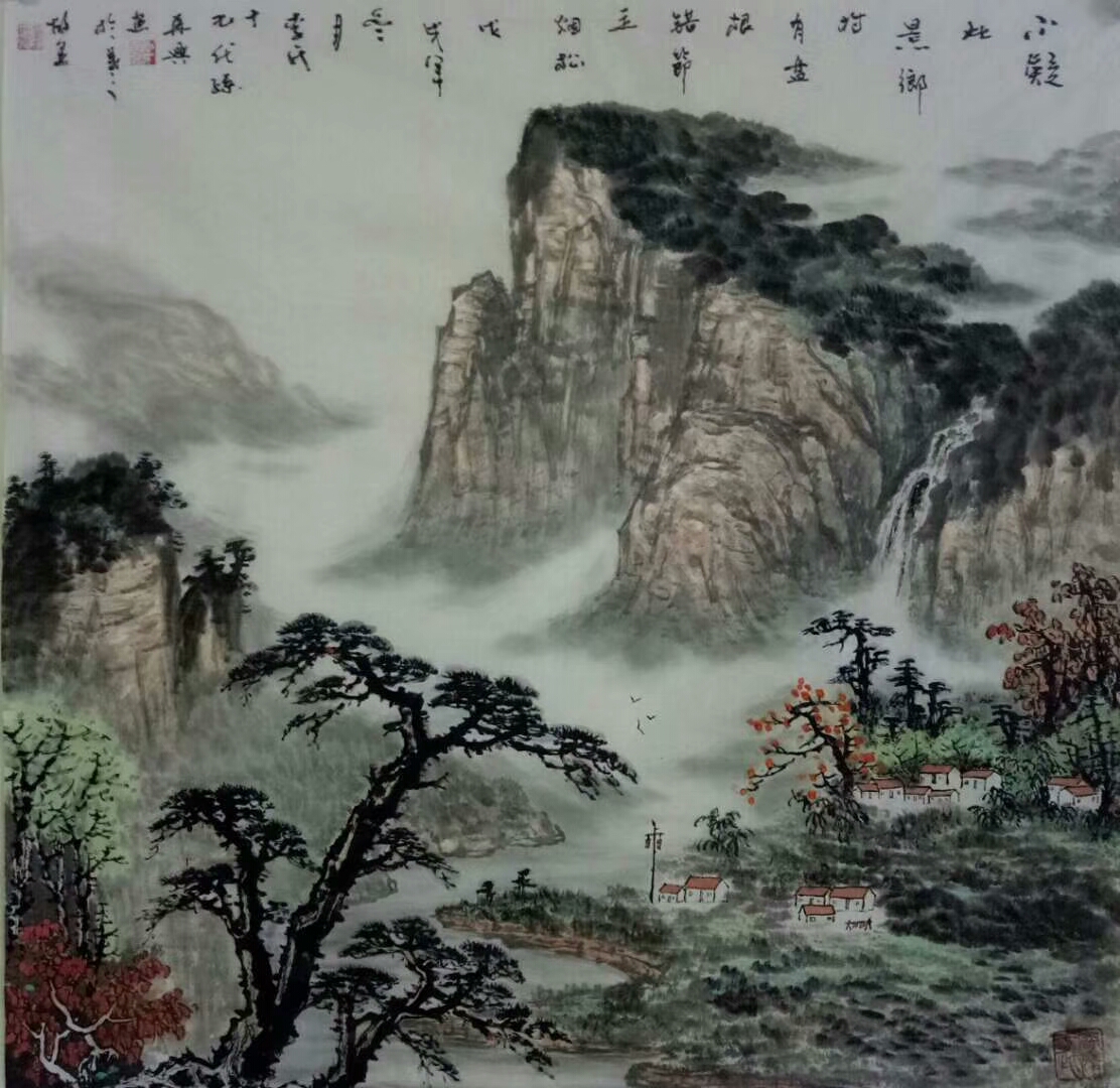 于是在众多优秀画家的共同努力下,现代山水画派系逐渐形成.