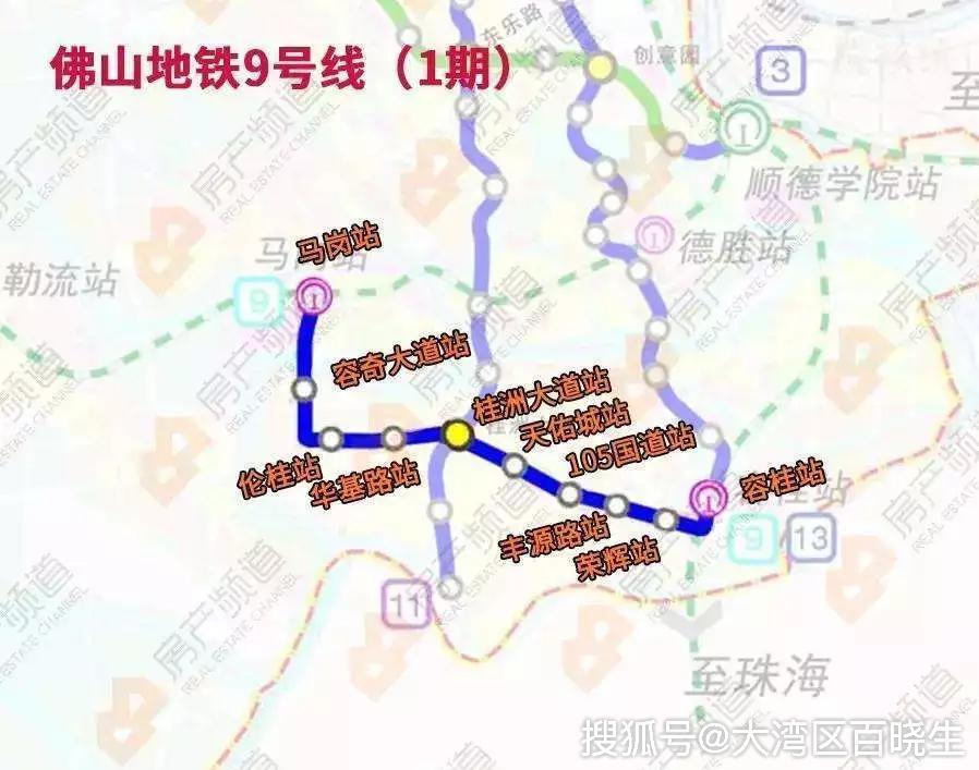 首先 我们看下佛山哪些线路将和广州地铁线轨交 广佛线