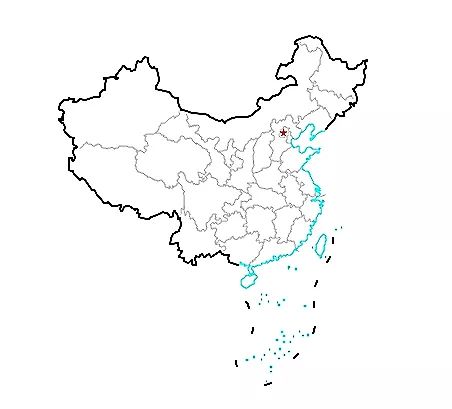 中国示意地图(四)