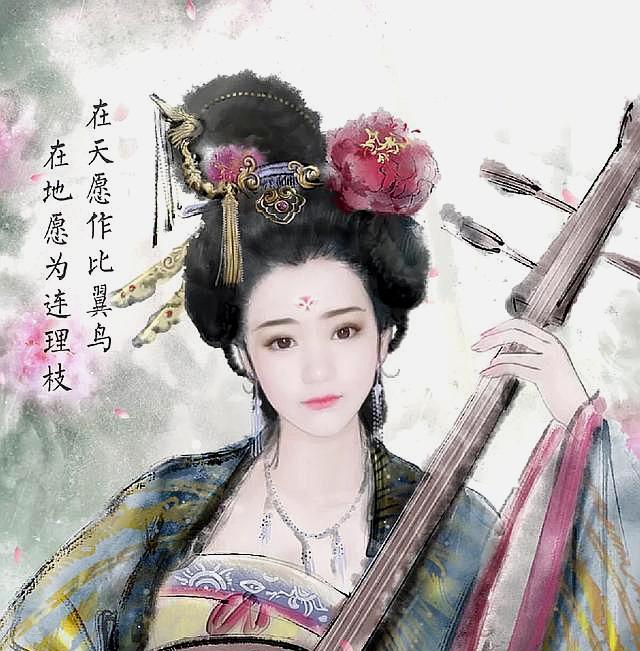 胖美人杨贵妃出浴画像 胖美人杨贵妃出浴画像画法