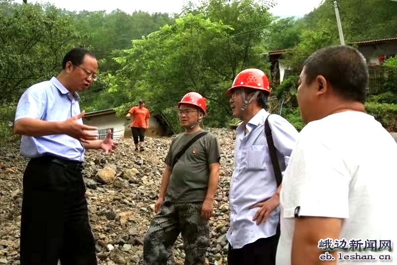 地质专家现场勘察 确保地灾治标治本