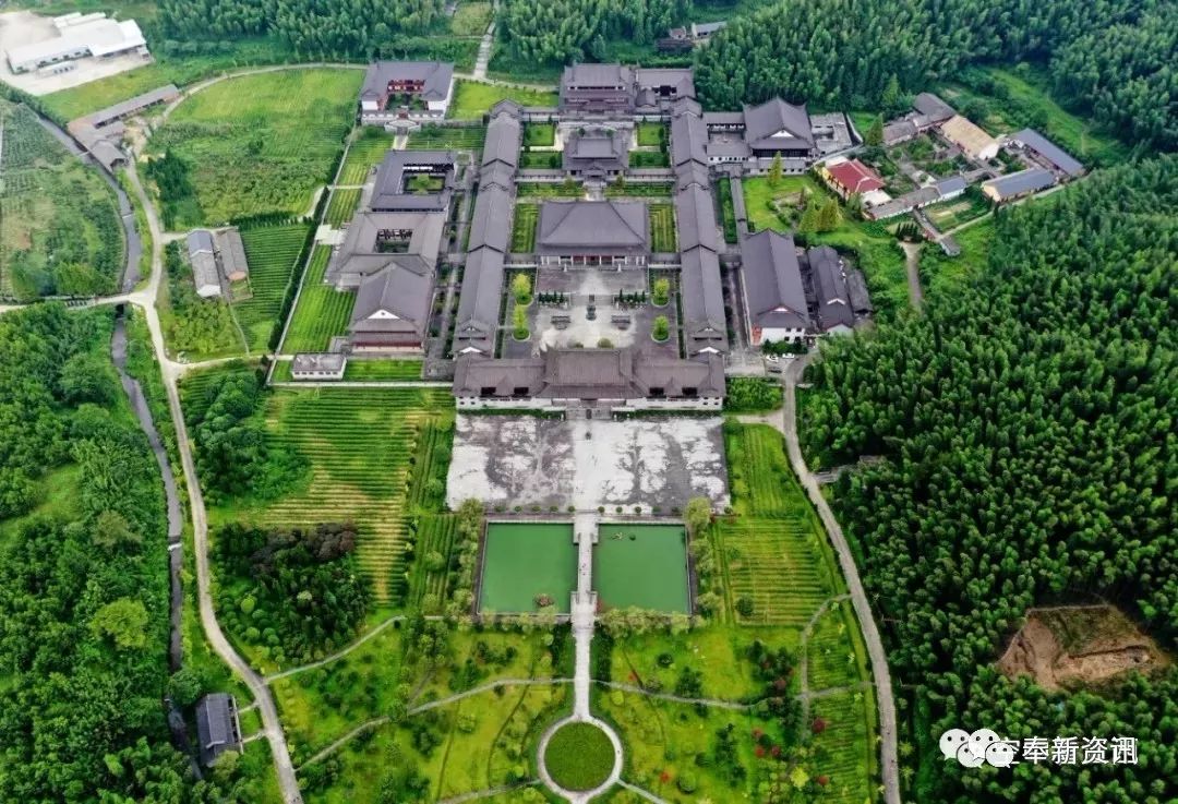 空中看江西天下清规出此寺航拍江西奉新百丈寺