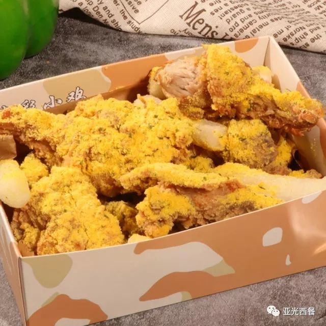 黄金咖喱芝士炸鸡