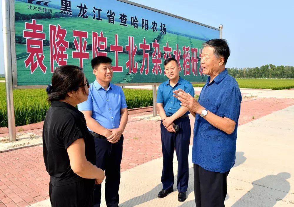 周茂林一行回访查哈阳农场