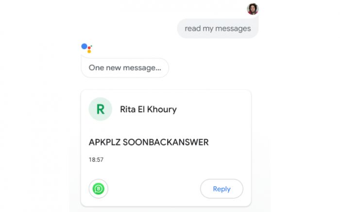 Google Assistant可以阅读来自whatsapp等其他应用的信息 用户