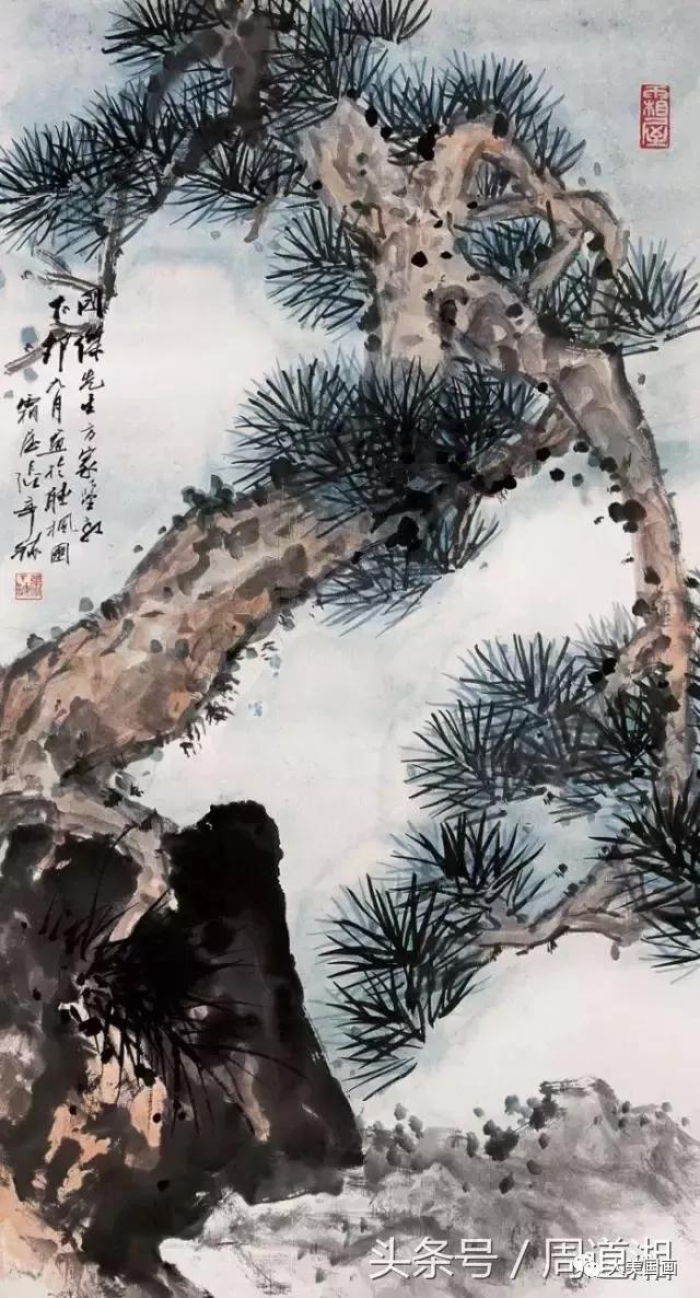 中国画-名家画松100幅,真开眼!