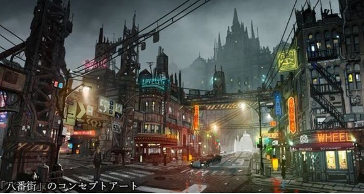 最终幻想7重制版最新八番街原画与实机截图