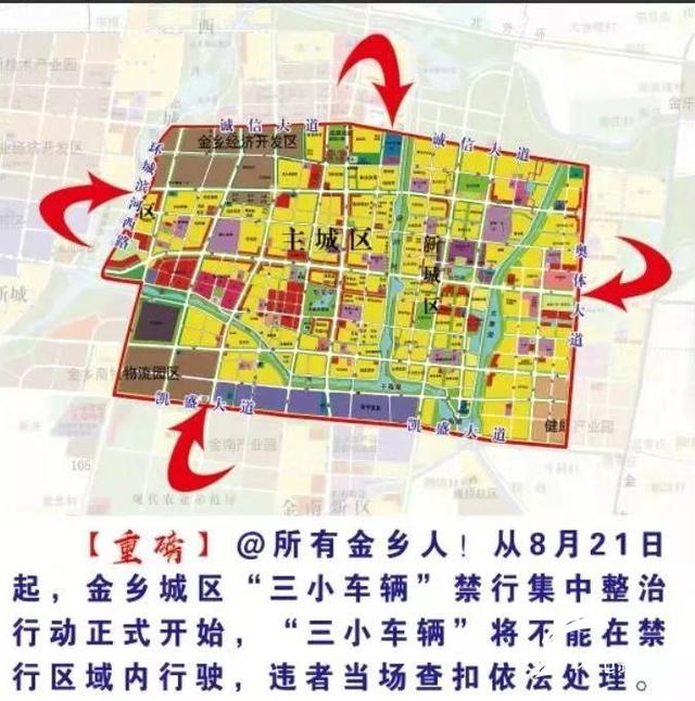 "三小车辆"禁行后 市民在金乡出行将有这些变化_城区