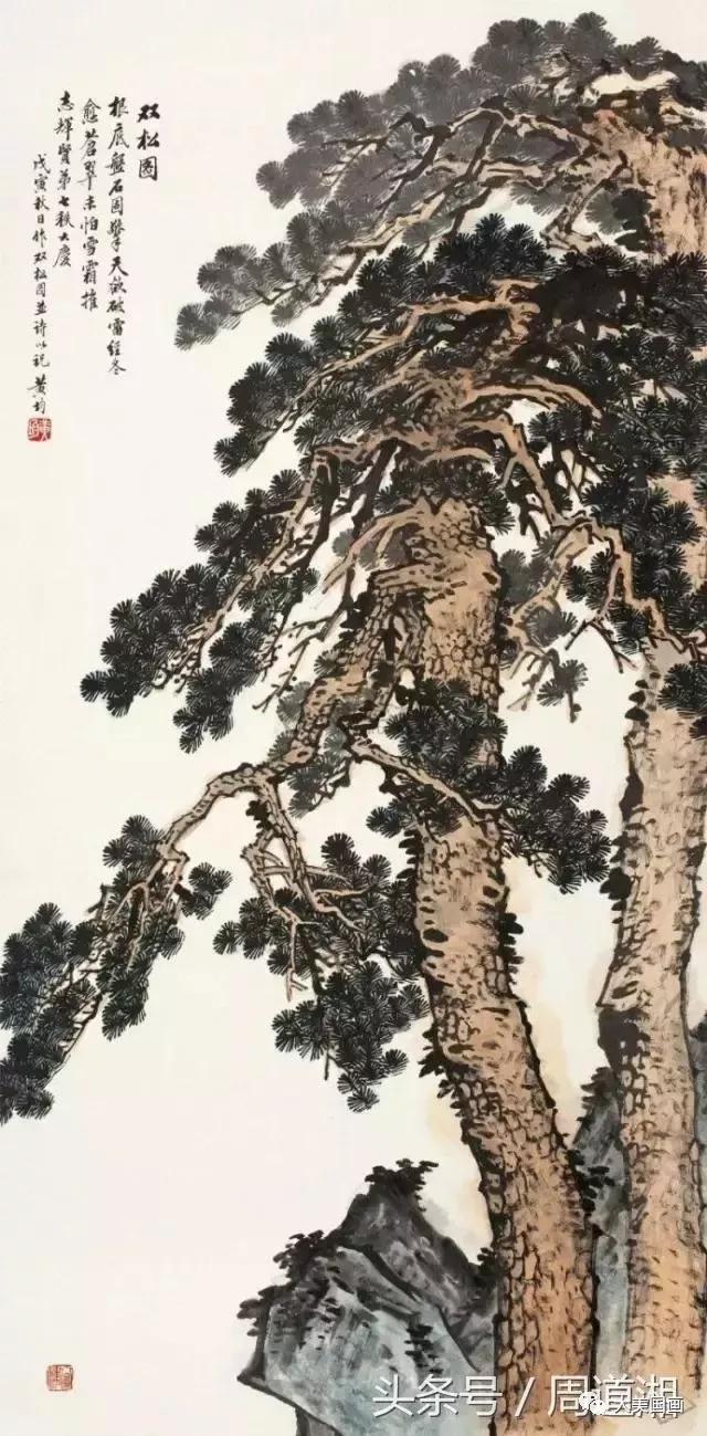 中国画-名家画松100幅,真开眼!