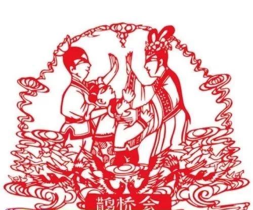 七夕剪纸!_夕节
