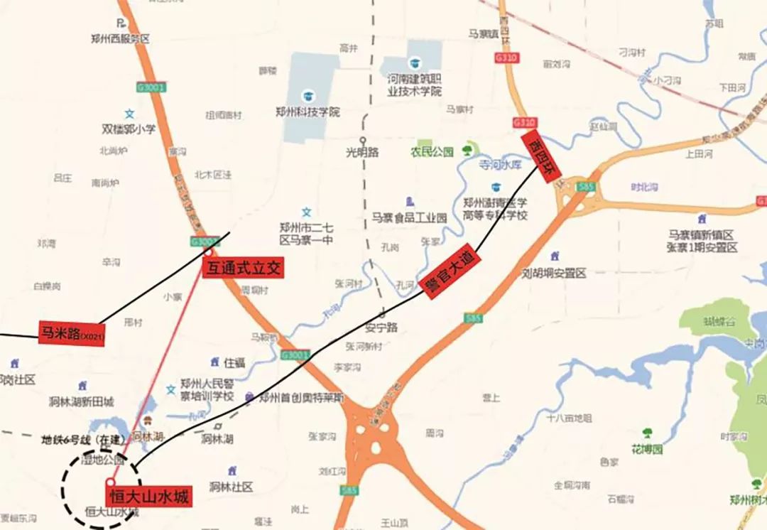 是城市发展的脊骨 项目坐拥 新田大道,陇海快速路 马米路与绕城高速下