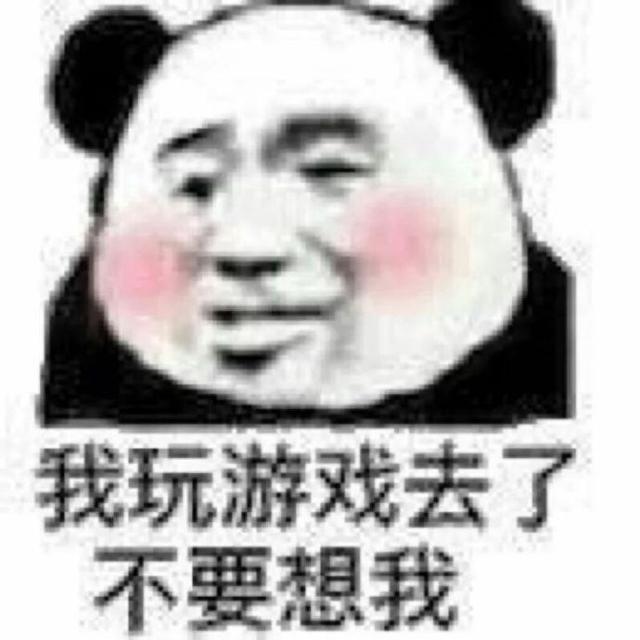 表情包:我玩游戏去了