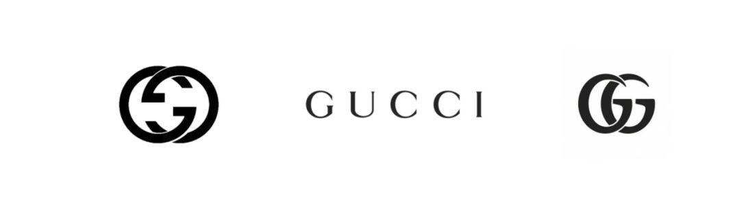 "换脸"的gucci,设计上将双g进行重叠并且变成单侧,字体也变得更为复古