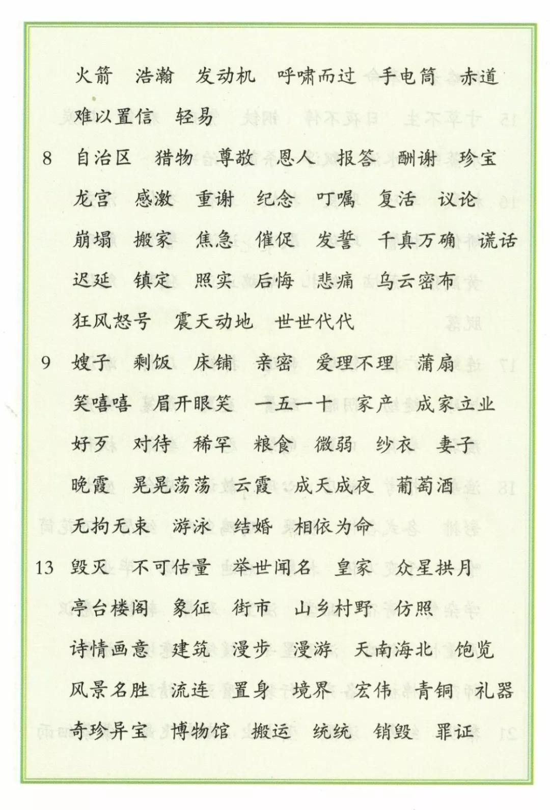 最全整理!1-6年级语文生字表大全,收藏慢慢教孩子