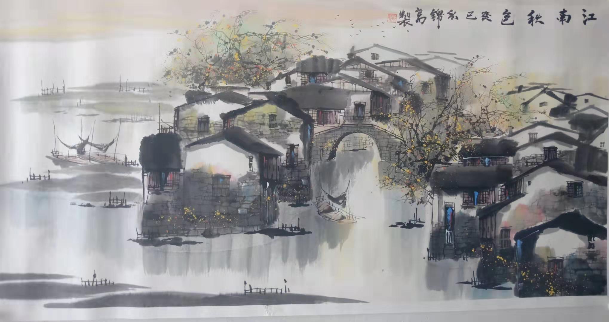江南水乡情|著名画家倪锦高