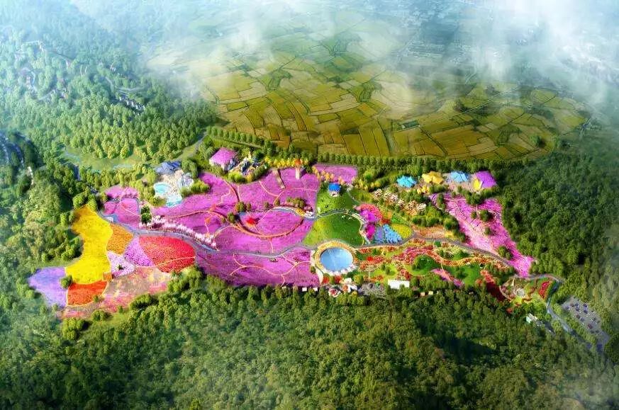 怀化 山下花海˙快乐谷景区占地3500亩,项目位于湖南省怀化市鹤城区山