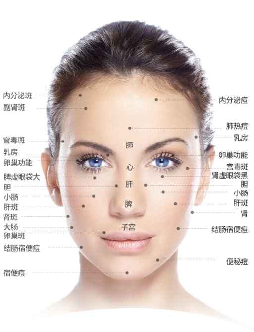 一篇告诉你 脸上不同部位长斑对应的身体反射