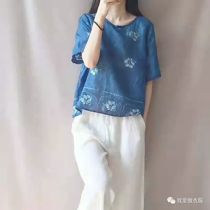 古典中国风短款禅意茶服打版制图,跟着裁剪图画,零基础的人也可以轻松