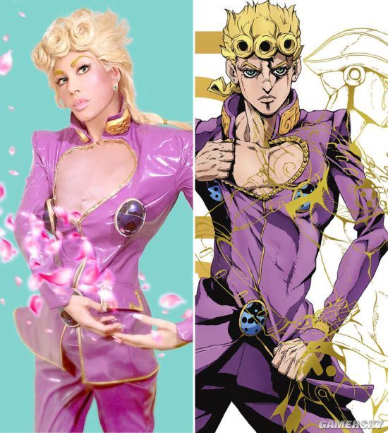 为了更贴近角色,也会做出调整 比如说叶恭子cos《jojo的奇妙冒险》 第
