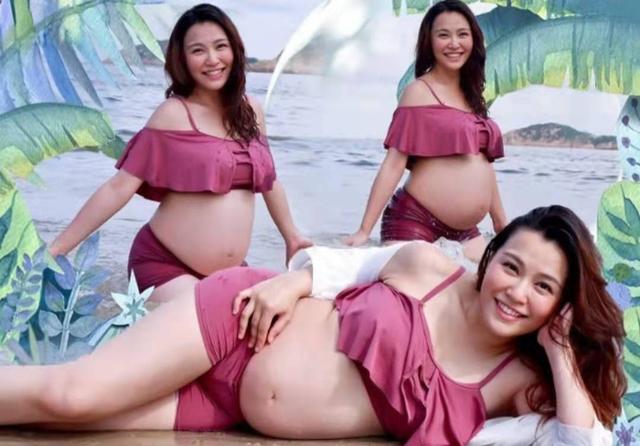 TVB小花大晒8个月巨肚写真 下个月准备“卸货”坦言有点紧张