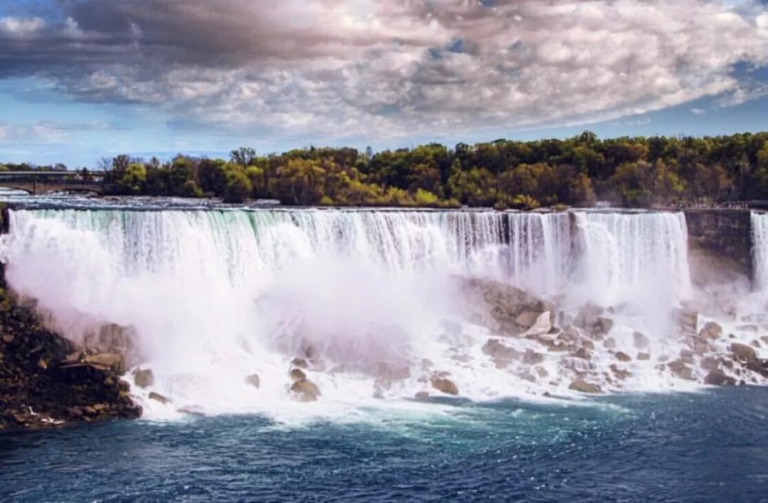 尼亚加拉大瀑布(niagara falls),加拿大和美国交界