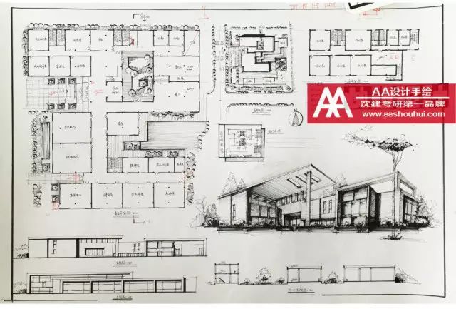 aa分享丨建筑快题常用尺寸