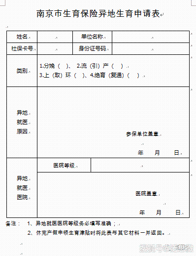 南京 生育保险 生育津贴 报销 详解
