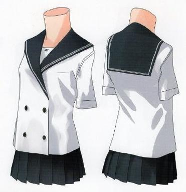 推荐 水手服 校服怎么画 各种类型的水手服 校服绘画素材 衣领